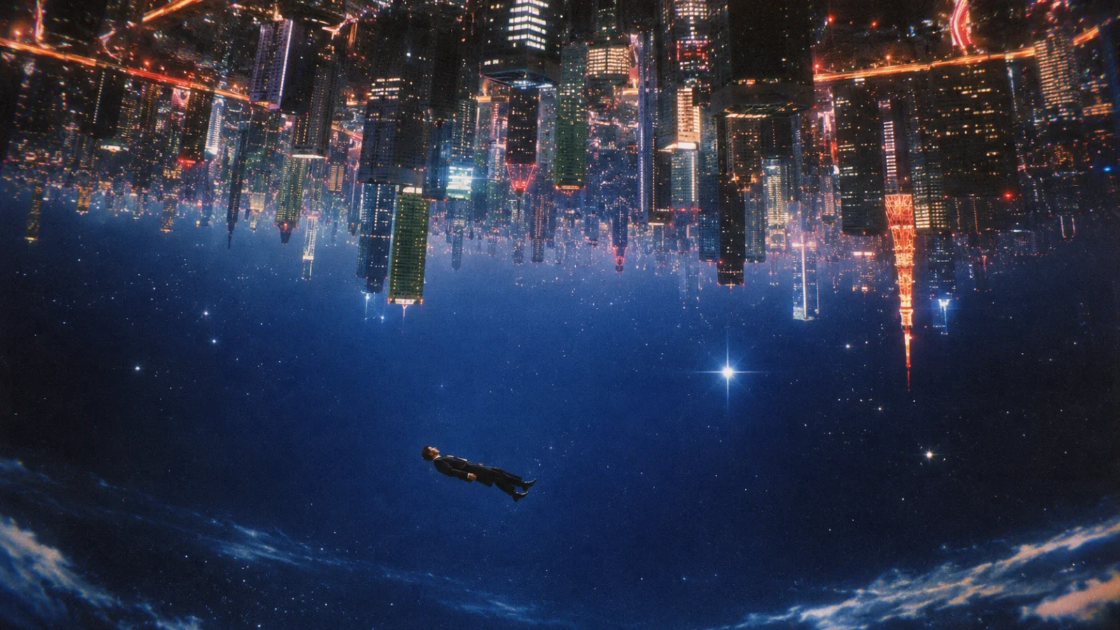 Surreal science fiction: an upside-down city